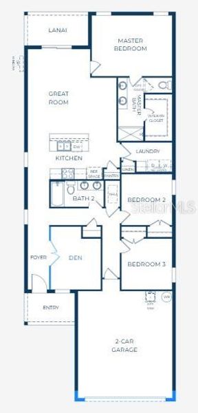 2D floor plan layout of this home in Heritage Station, Punta Gorda, FL (Image 4). 2D floor plan layout of this home in Heritage Station, Punta Gorda, FL (Image 4).