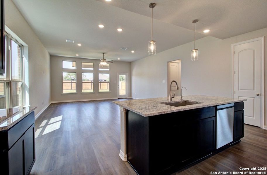 Furnished interior view inside a new home in , New Braunfels (Image 9).