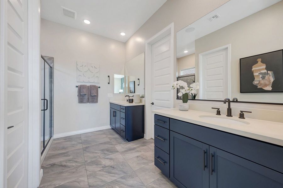 Representative furnished interior of a home built from the Harbor by Mattamy Homes in Miravida, Surprise (Image 27).