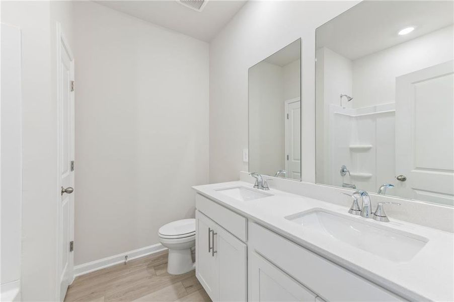 Furnished interior view inside a new home in Parkside at Grayson, Grayson (Image 15).