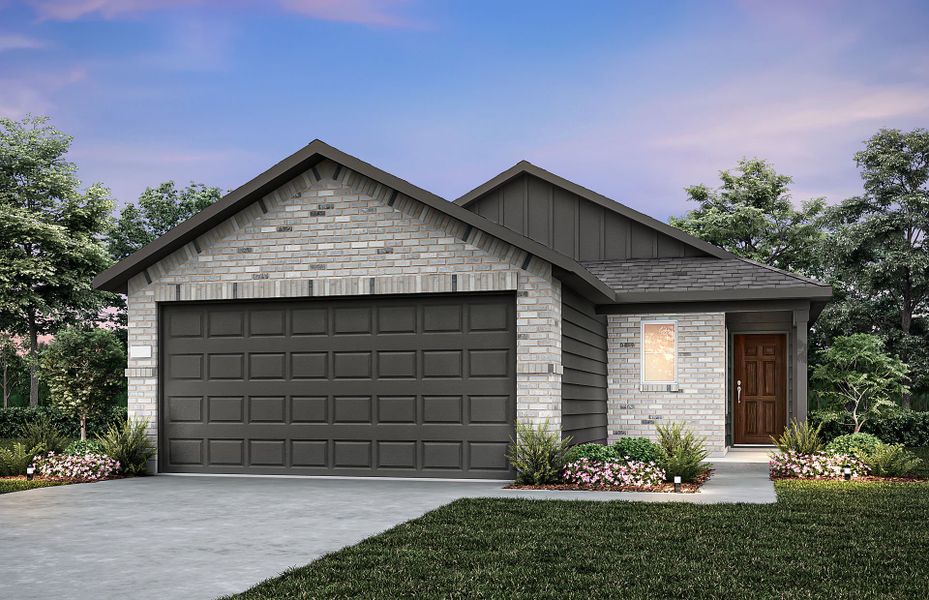 Representative exterior photo of a completed home built from the Llano by Centex in Ashford Crossing, Princeton, TX (Image 2). Representative exterior photo of a completed home built from the Llano by Centex in Ashford Crossing, Princeton, TX (Image 2).