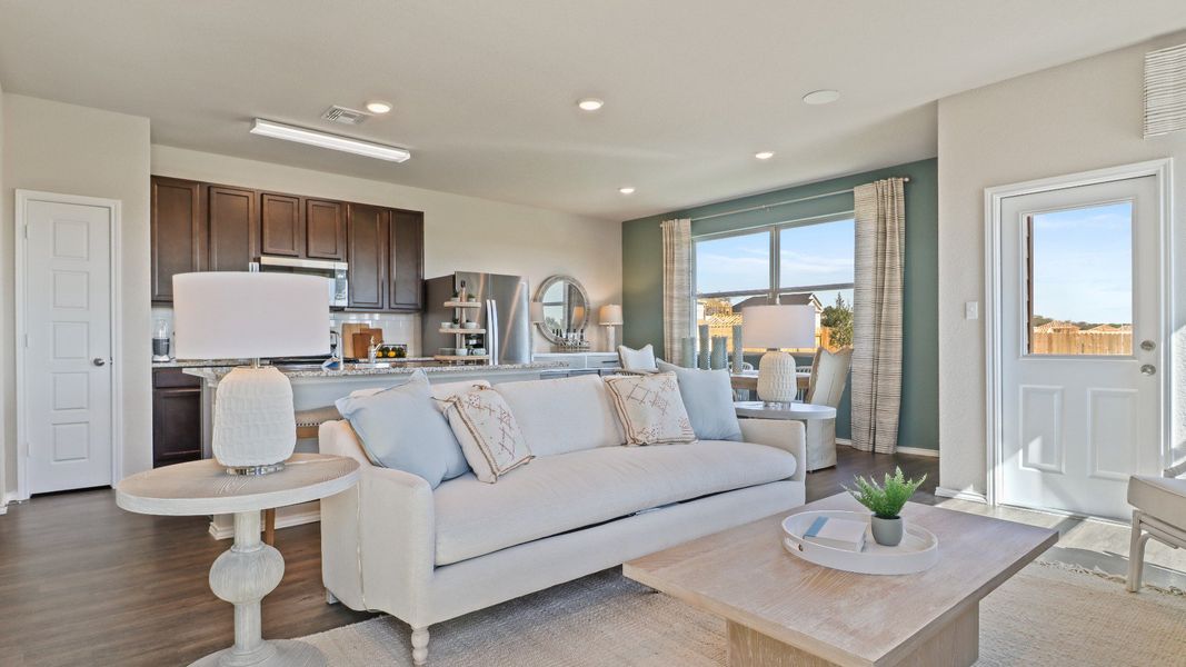 Furnished interior view inside a new home in Somerset Trails, San Antonio (Image 10). Furnished interior view inside a new home in Somerset Trails, San Antonio (Image 10).