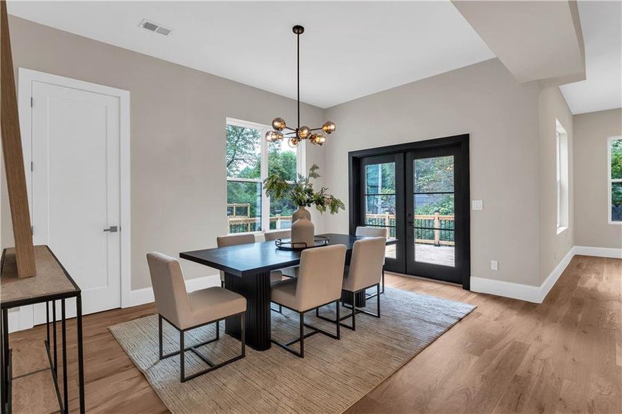 Furnished interior view inside a new home in , Decatur (Image 5).