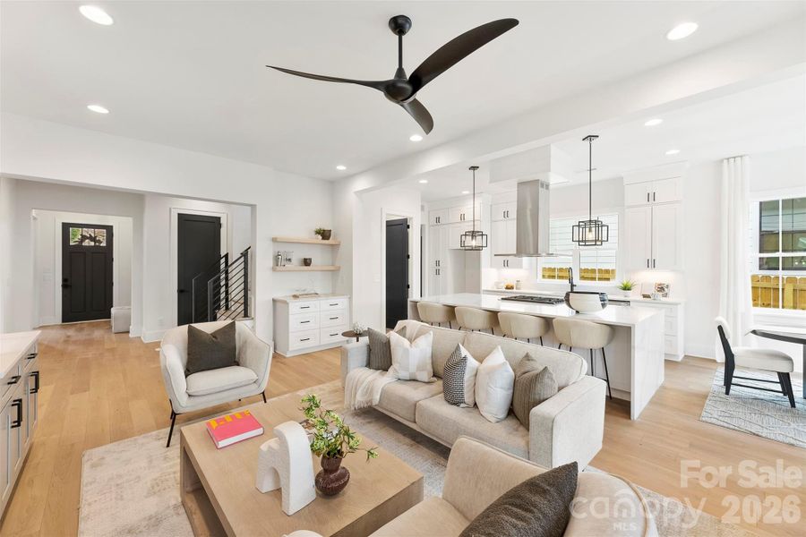 Furnished interior view inside a new home in , Charlotte (Image 15). Furnished interior view inside a new home in , Charlotte (Image 15).