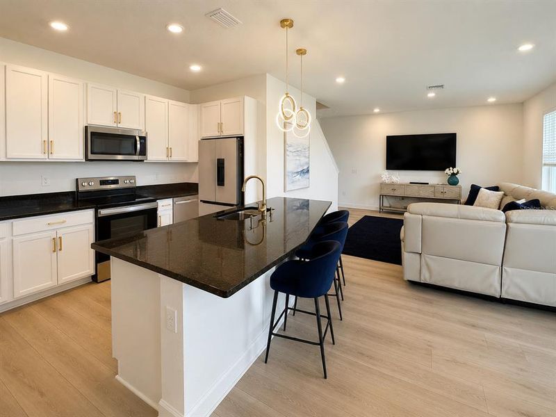 Furnished interior view inside a new home in , Clermont (Image 8).