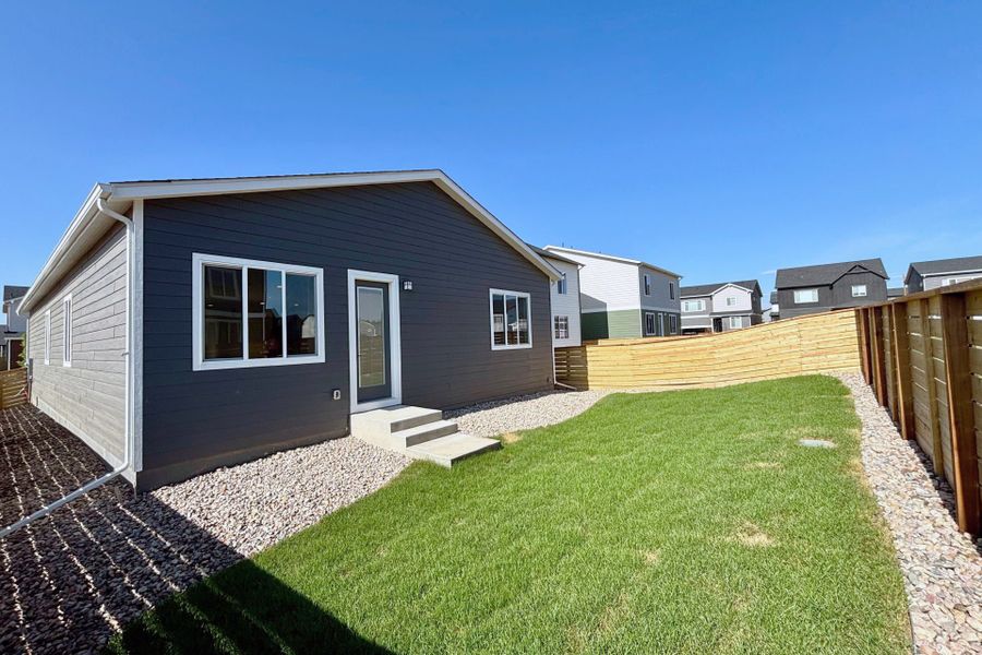 Exterior details and patio area of a home in Bloom, Fort Collins (Image 3). Exterior details and patio area of a home in Bloom, Fort Collins (Image 3).