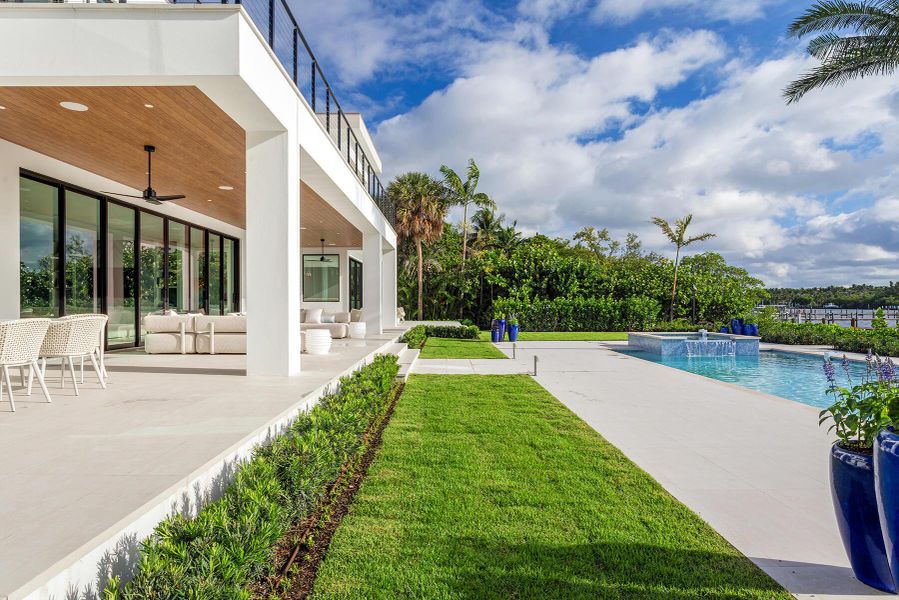 Front exterior of a new home in , Lantana, FL, highlighting curb appeal (Image 2).