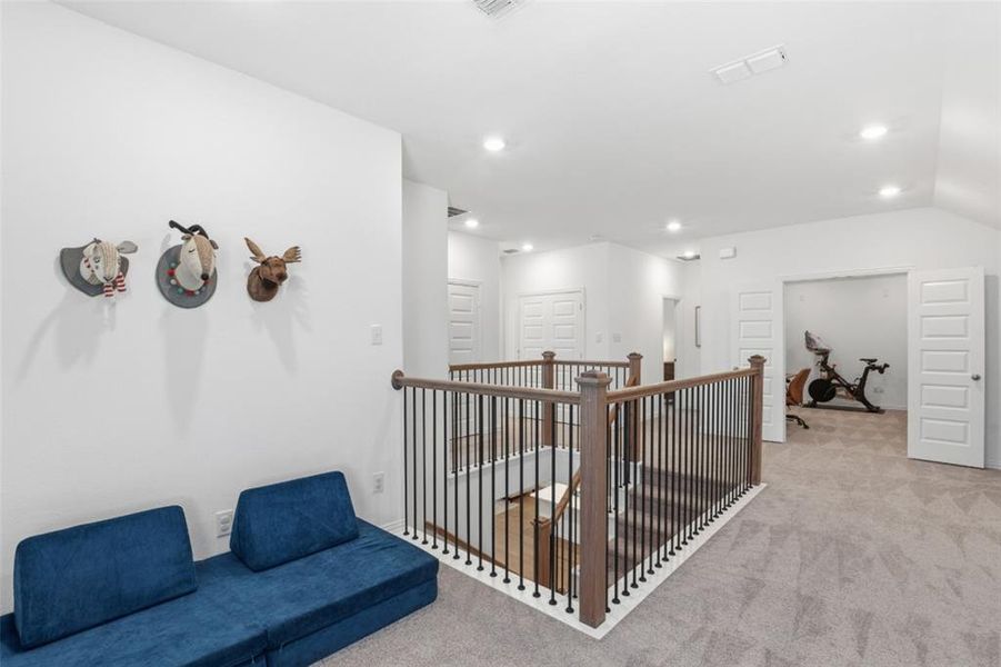 Furnished interior view inside a new home in Whitewing Trails, Princeton (Image 11).
