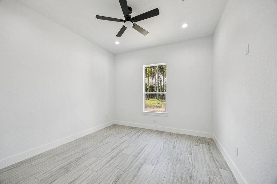 all secondary bedrooms feature a ceiling fan for added comfort and the 10-foot ceilings. all secondary bedrooms feature a ceiling fan for added comfort and the 10-foot ceilings.