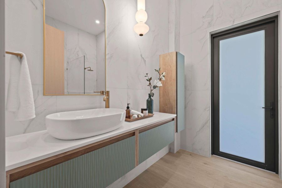 Furnished interior view inside a new home in , Delray Beach (Image 40). Furnished interior view inside a new home in , Delray Beach (Image 40).