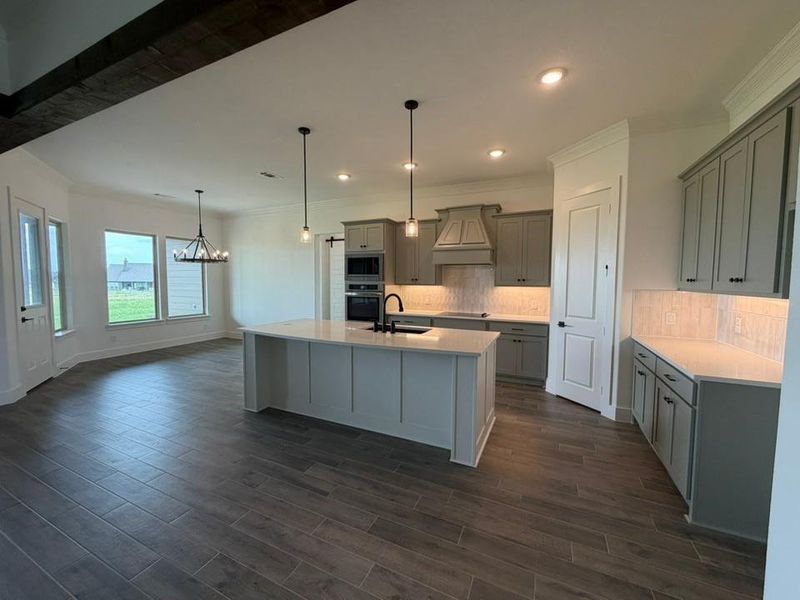 Furnished interior view inside a new home in Rocky Top, Krum (Image 5).