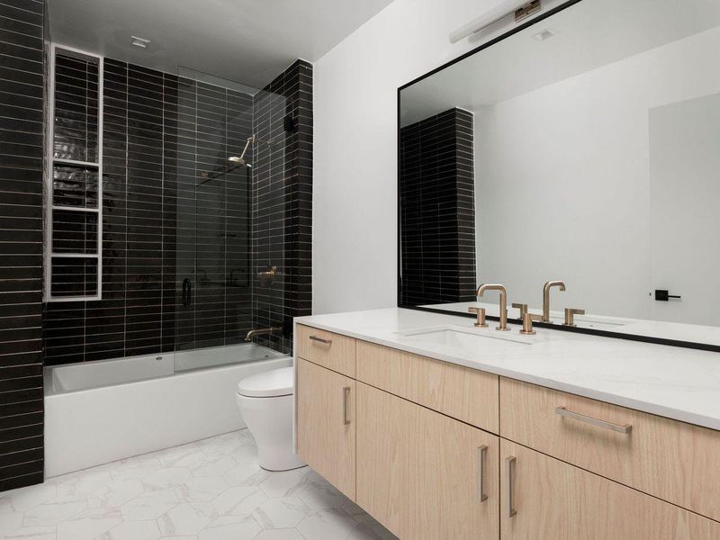Furnished interior view inside a new home in The Colorfield, Austin (Image 12).