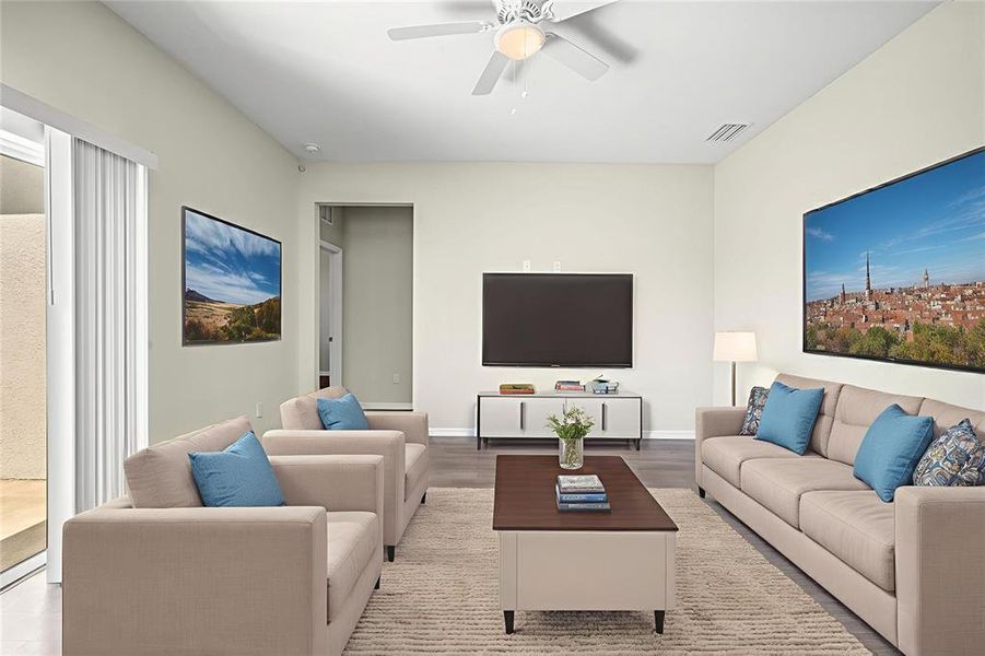 Furnished interior view inside a new home in , Brooksville (Image 11). Furnished interior view inside a new home in , Brooksville (Image 11).