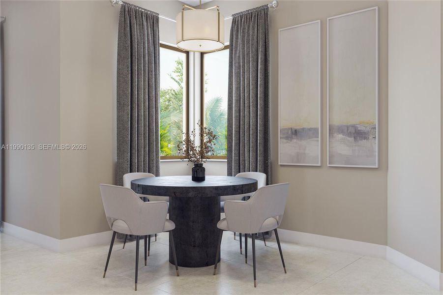 Furnished interior view inside a new home in Greenview at Presidential, Miami (Image 3).