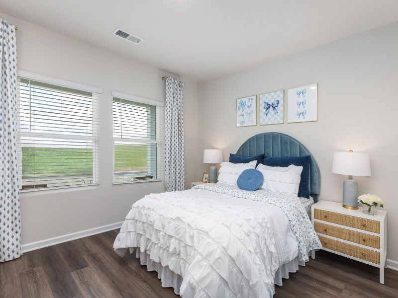 Secondary bedroom in the Chandler floorplan at a Meritage Homes community in Angier, NC.