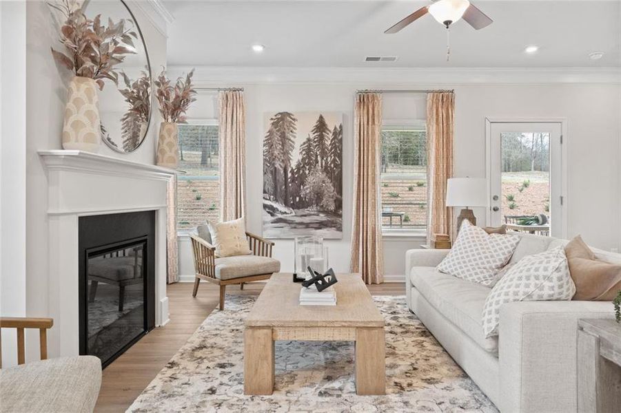 Furnished interior view inside a new home in Summerfield Place, Carrollton (Image 24).