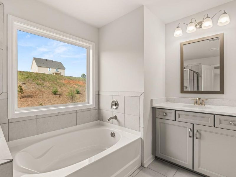 Furnished interior view inside a new home in Haven Abbey, Cumming (Image 12).