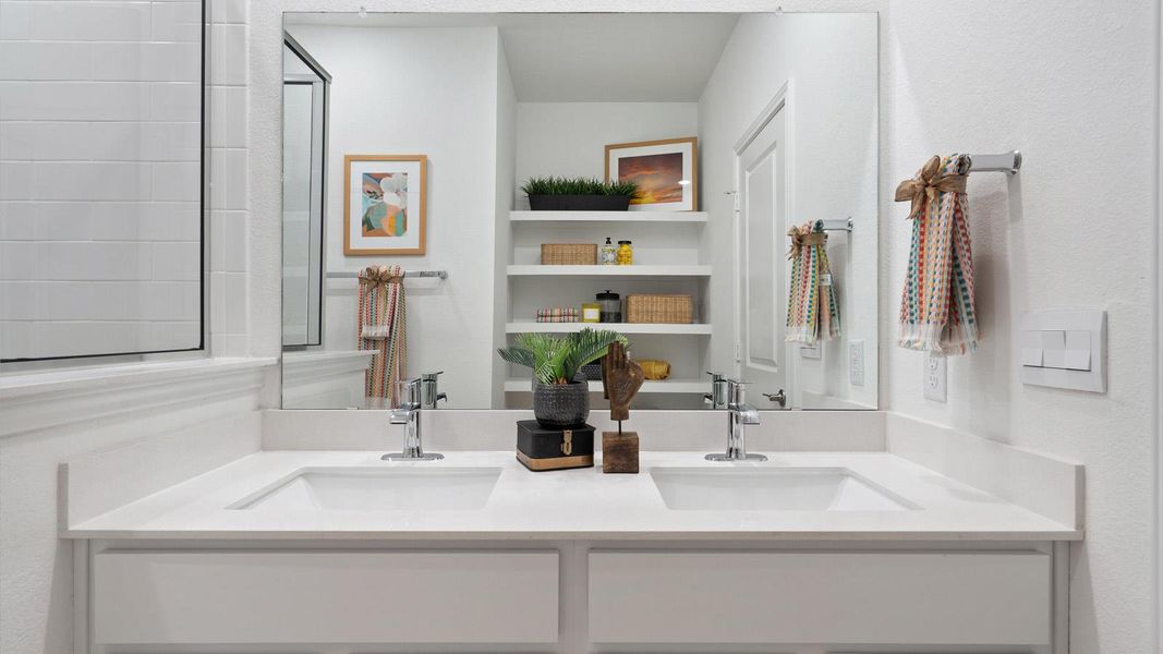 Furnished interior view inside a new home in Avery Centre, Round Rock (Image 18).