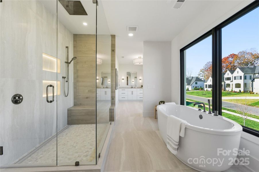 Furnished interior view inside a new home in , Matthews (Image 28).