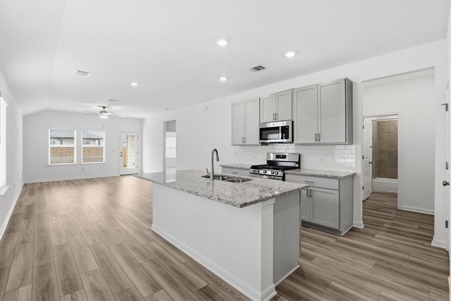 Furnished interior view inside a new home in Longview, Del Valle (Image 8).