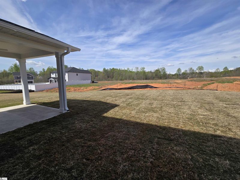 Exterior details and patio area of a home in Shiloh Trail, Wellford (Image 18).
