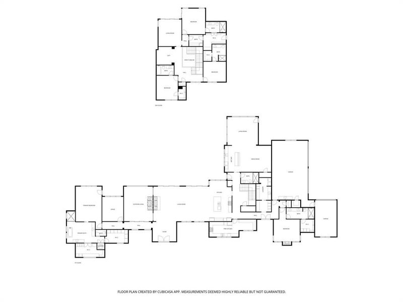 2D floor plan layout of this home in , Westlake, TX (Image 4).