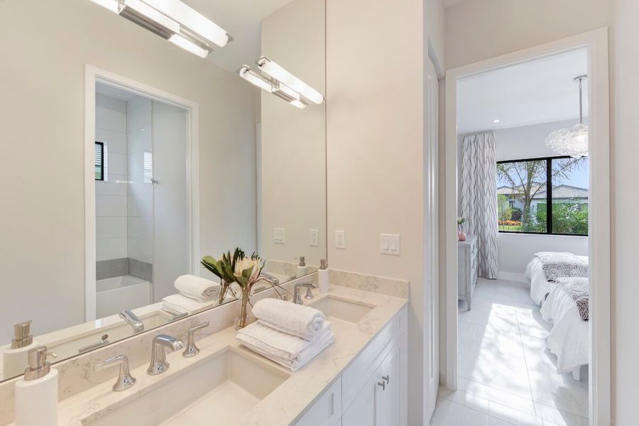 Representative furnished interior of a home built from the Fairway by CC Homes in Maple Ridge, Ave Maria (Image 5).