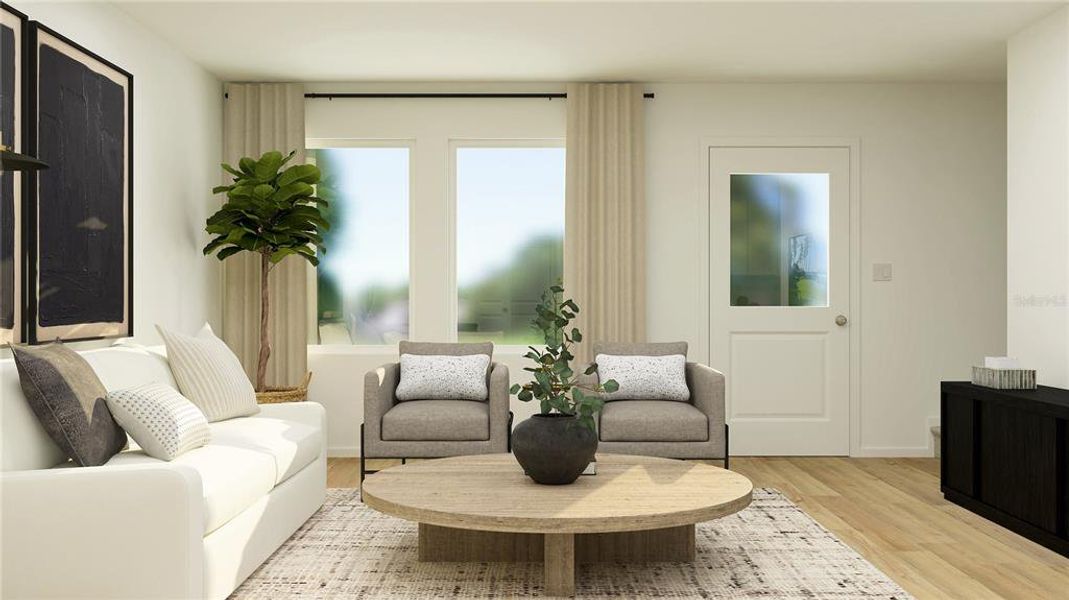 Furnished interior view inside a new home in , Davenport (Image 9).
