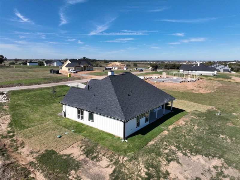 View of the home, with many more being built in the commuinity