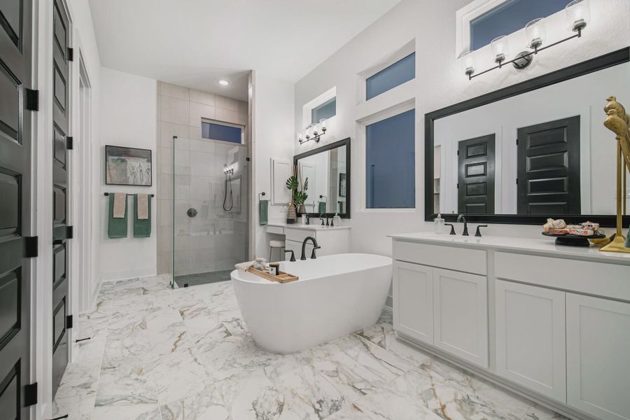 Representative furnished interior of a home built from the Adelaide by Chesmar Homes in Heimer Estates at Garden Ridge, Fulshear (Image 7).