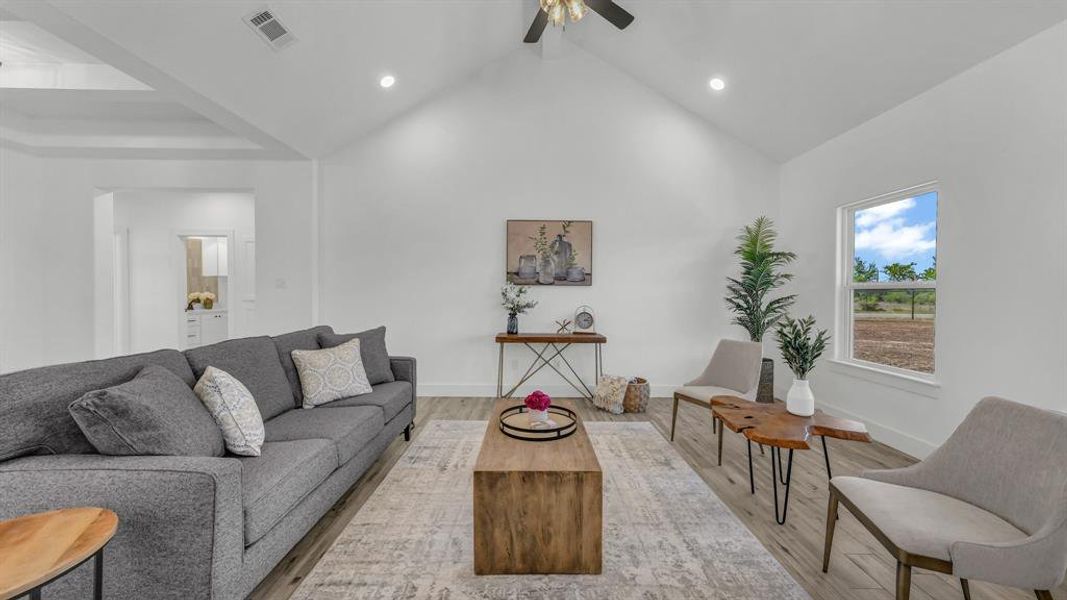 Furnished interior view inside a new home in , Weatherford (Image 7).