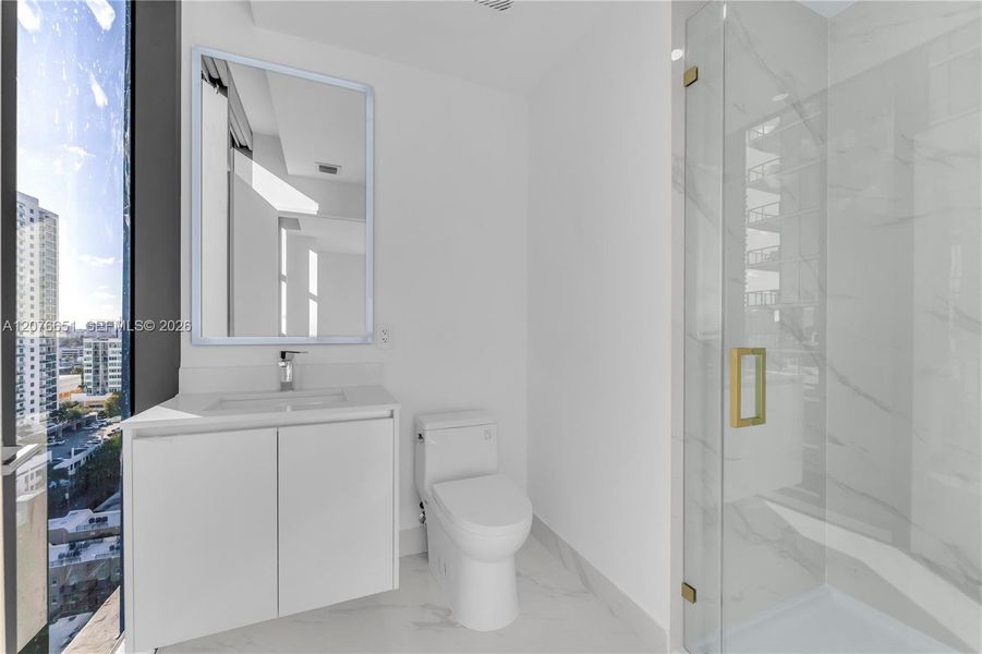 Furnished interior view inside a new home in , Miami (Image 6).