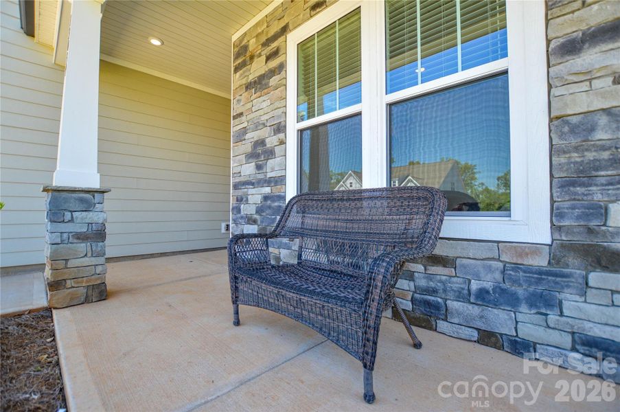 Exterior details and patio area of a home in Edgewater Lakeview On Your Lot, Lancaster (Image 29).