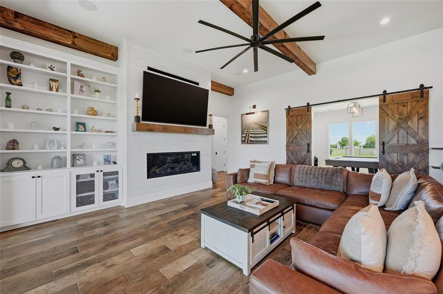 Furnished interior view inside a new home in , Savoy (Image 30).