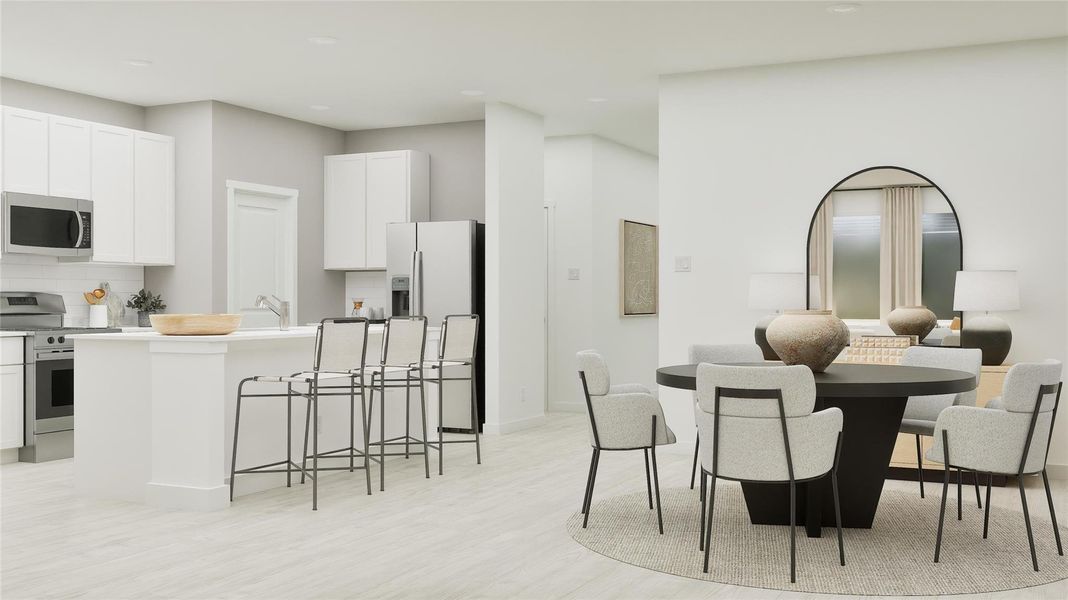 Furnished interior view inside a new home in River Bridge Ranch, San Marcos (Image 15).