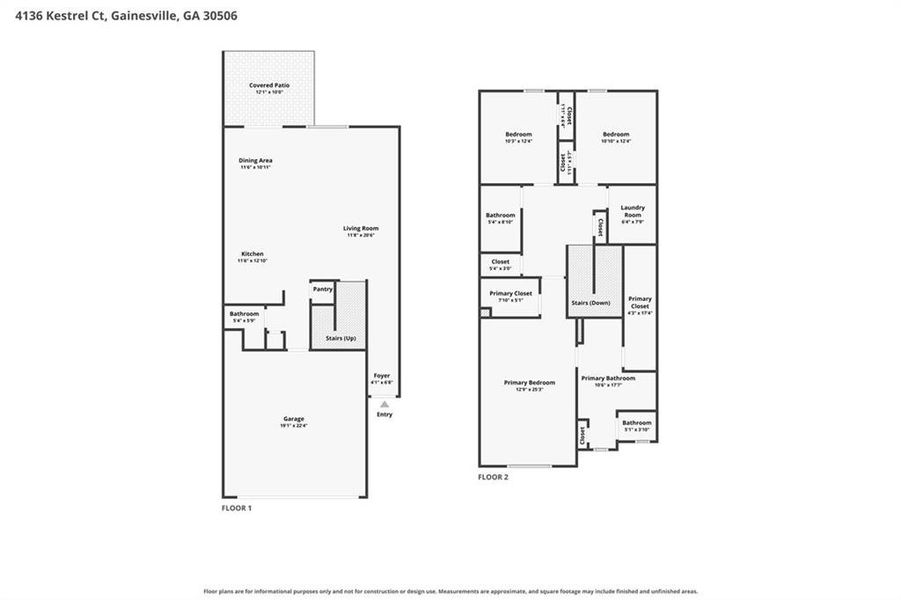2D floor plan layout of this home in , Gainesville, GA (Image 4). 2D floor plan layout of this home in , Gainesville, GA (Image 4).