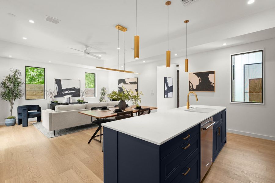 Furnished interior view inside a new home in , Austin (Image 8).