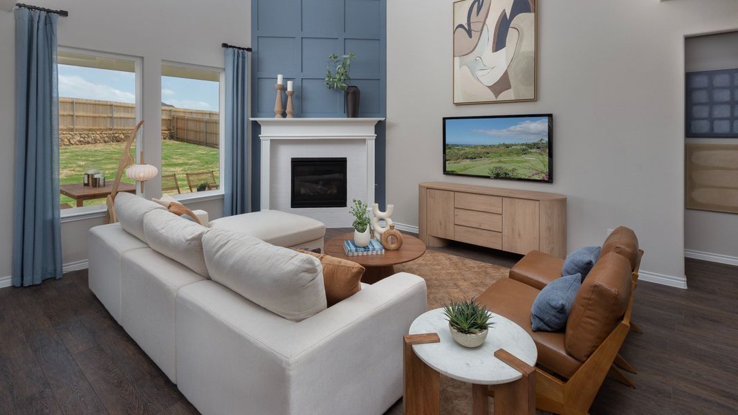 Representative furnished interior of a home built from the The Campbell by Legend Homes in Rocky Creek Crossing, Crowley (Image 6).
