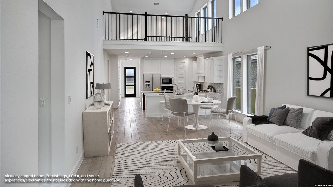 Furnished interior view inside a new home in Kallison Ranch, San Antonio (Image 14). Furnished interior view inside a new home in Kallison Ranch, San Antonio (Image 14).