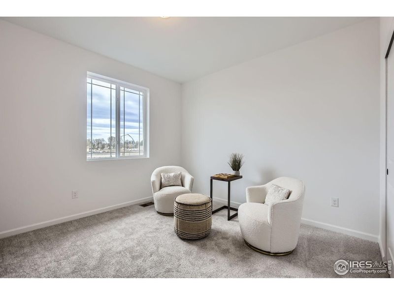 Furnished interior view inside a new home in Farmstead, Berthoud (Image 9). Furnished interior view inside a new home in Farmstead, Berthoud (Image 9).
