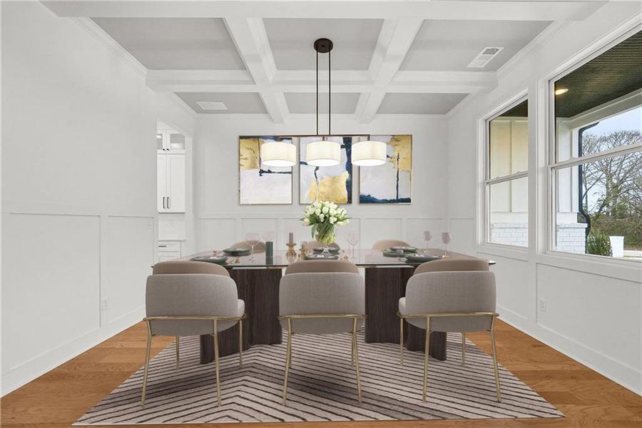 Furnished interior view inside a new home in , Hoschton (Image 10).