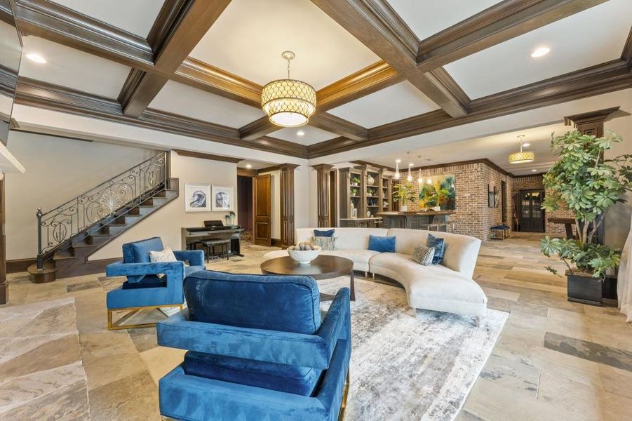 Furnished interior view inside a new home in , Johns Creek (Image 59).