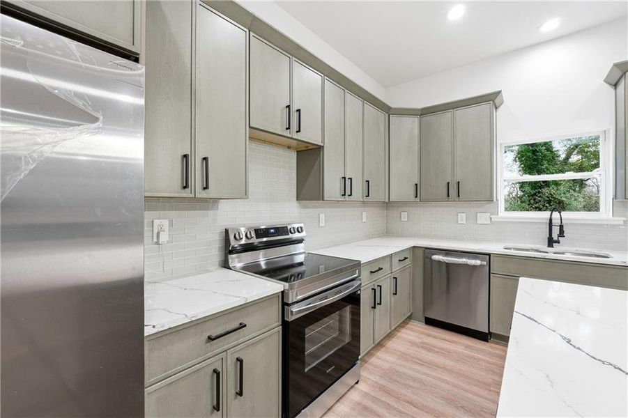 Furnished interior view inside a new home in , Atlanta (Image 10).