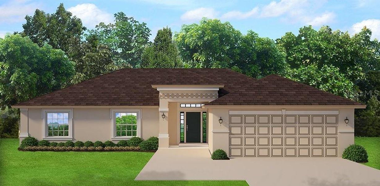 Front exterior of a new home in Port Charlotte, Port Charlotte, FL, highlighting curb appeal (Image 1).