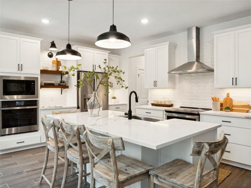 Furnished interior view inside a new home in Tarkington Timbers, Cleveland (Image 9).