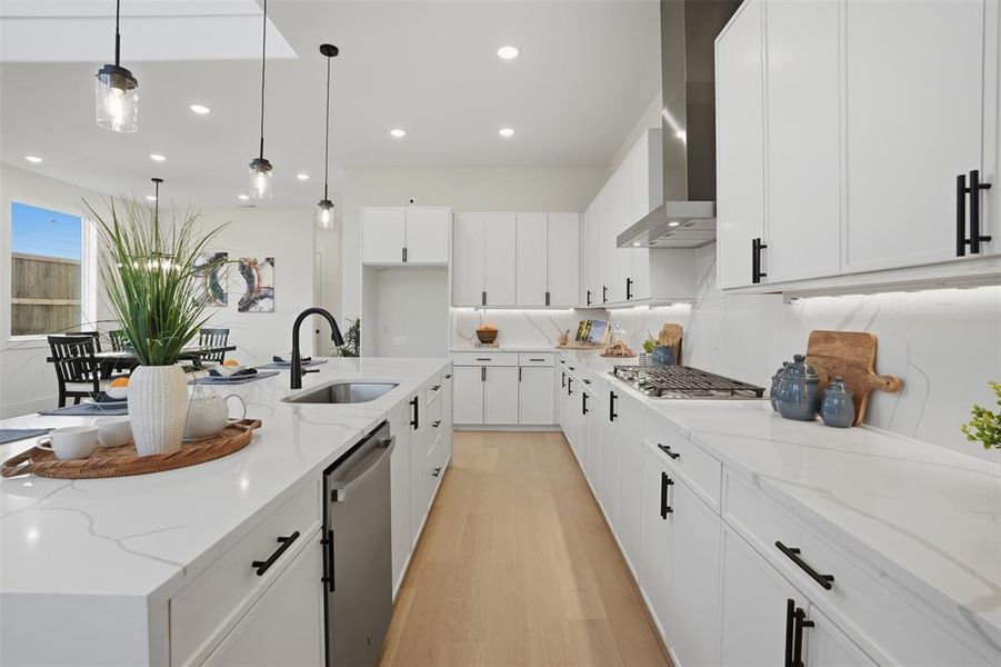 Furnished interior view inside a new home in , Dallas (Image 35).