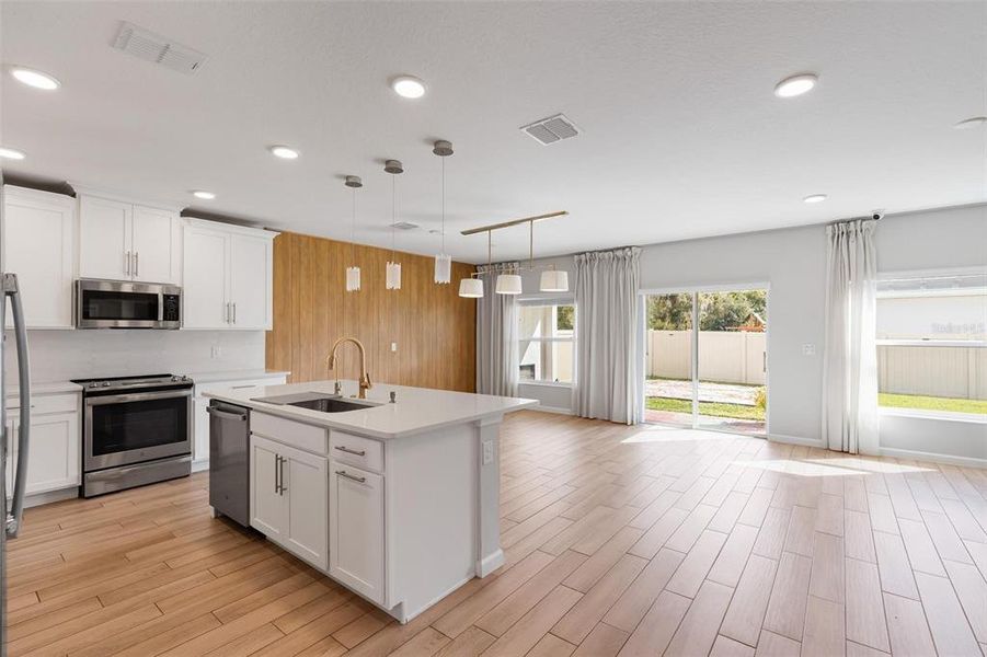 Furnished interior view inside a new home in Eden at Crossprairie, St. Cloud (Image 16). Furnished interior view inside a new home in Eden at Crossprairie, St. Cloud (Image 16).