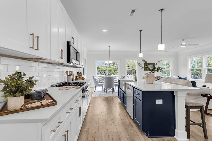 Furnished interior view inside a new home in , Charleston (Image 9).