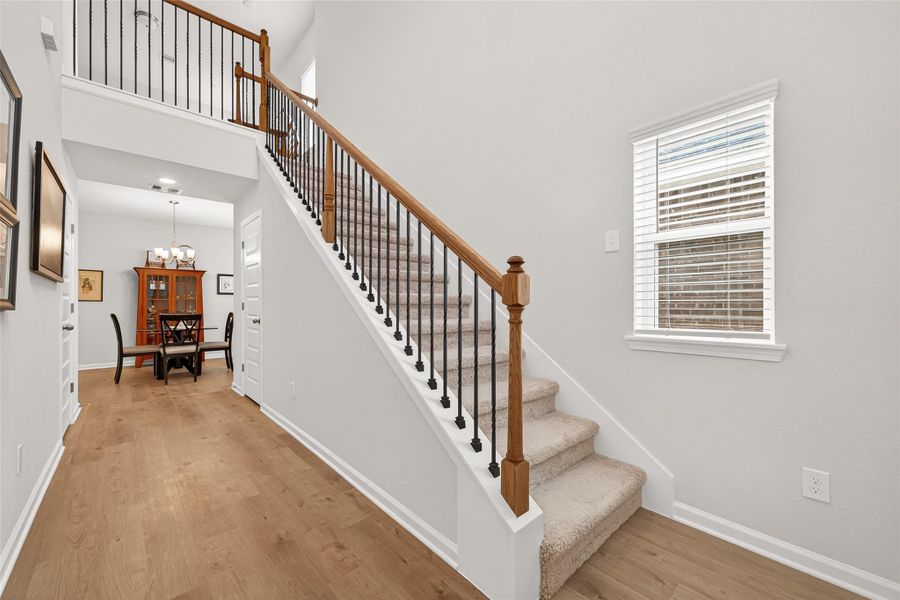 Furnished interior view inside a new home in Mill Creek Trails, Magnolia (Image 5).