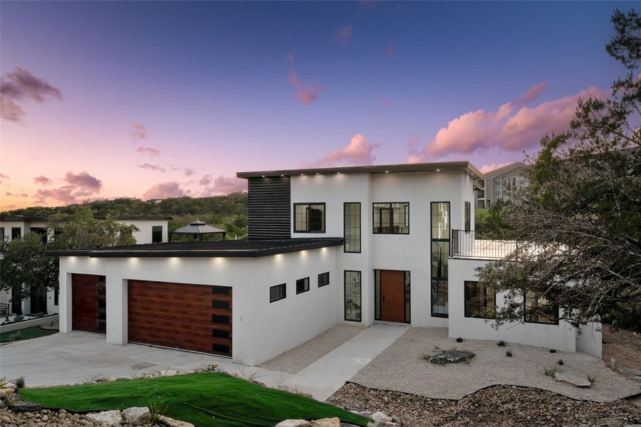 Front exterior of a new home in , Lago Vista, TX, highlighting curb appeal (Image 1).